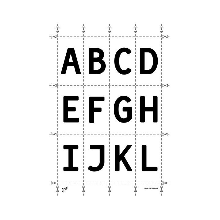 Alphabet of the Simply Mono font family.