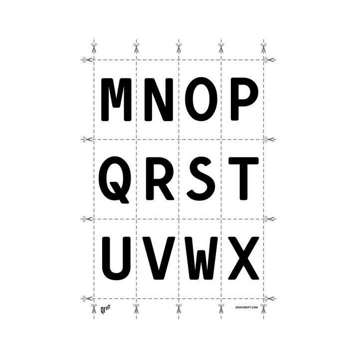Alphabet of the Simply Mono font family.