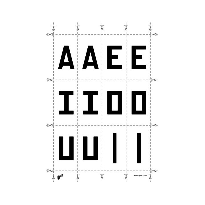 Alphabet of the El Volcano Mecana font family.