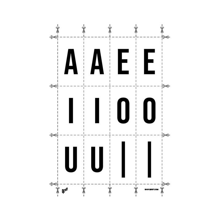 Alphabet of the Bebas Neue font.