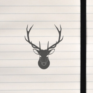 A bold, minimalist deer‑head silhouette symbolizing strength, elegance, and the spirit of the wild.