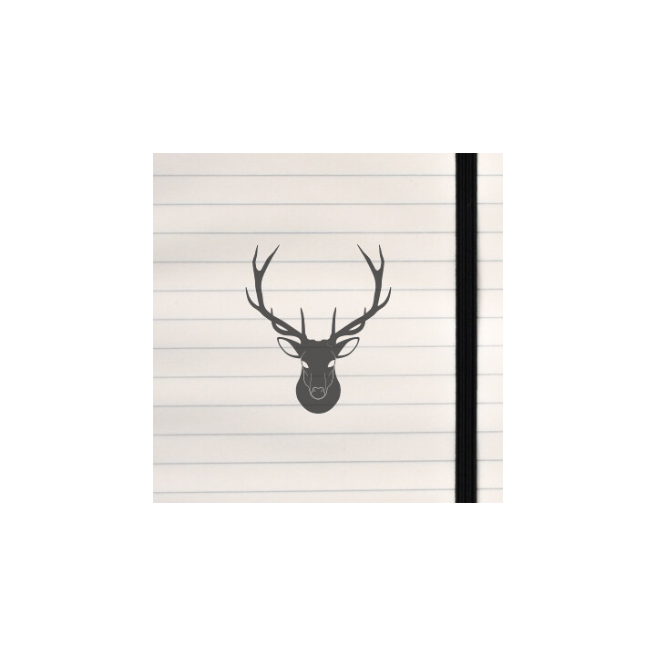 A bold, minimalist deer‑head silhouette symbolizing strength, elegance, and the spirit of the wild.