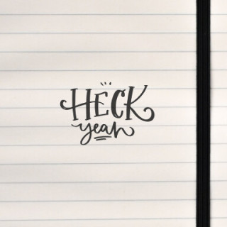 A playful, high‑energy typographic design mixing bold lettering with a smooth script accent.