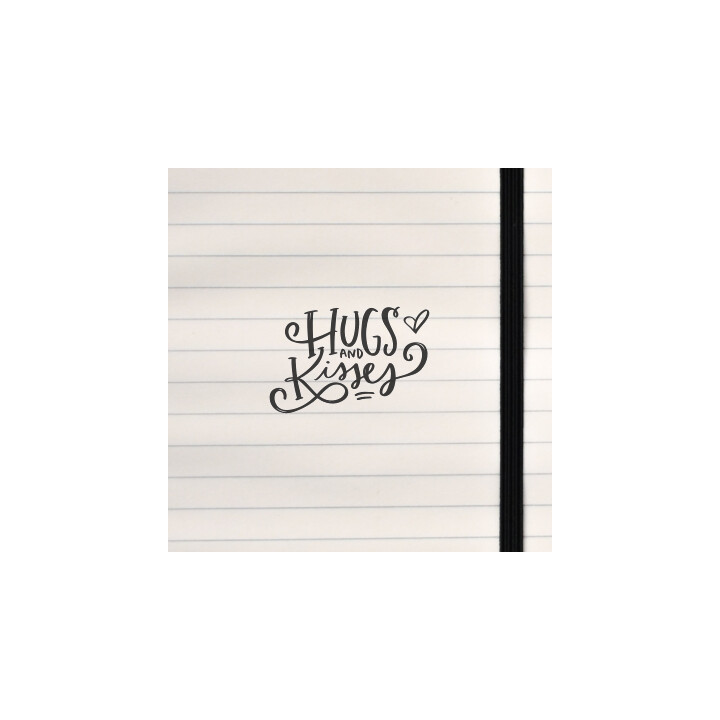 A sweet, affectionate message expressed through flowing calligraphy and soft decorative accents.