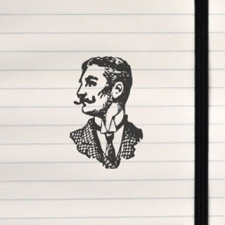 A refined, old‑world profile portrait rendered in a classic engraving‑style illustration.