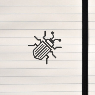 A sharp, hybrid symbol merging an insect silhouette with circuit‑driven geometry for a clean tech‑centric identity.
