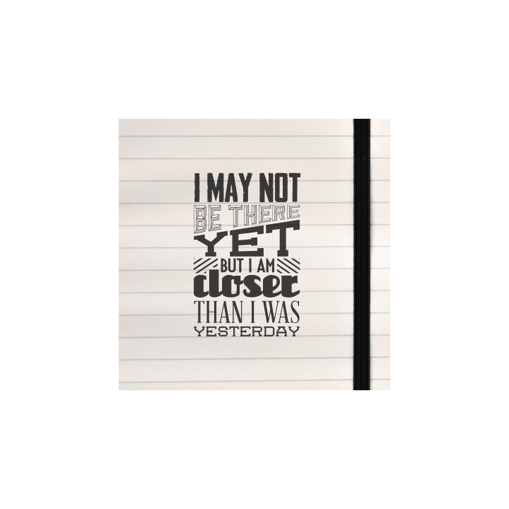 A bold, uplifting progress‑focused quote design.