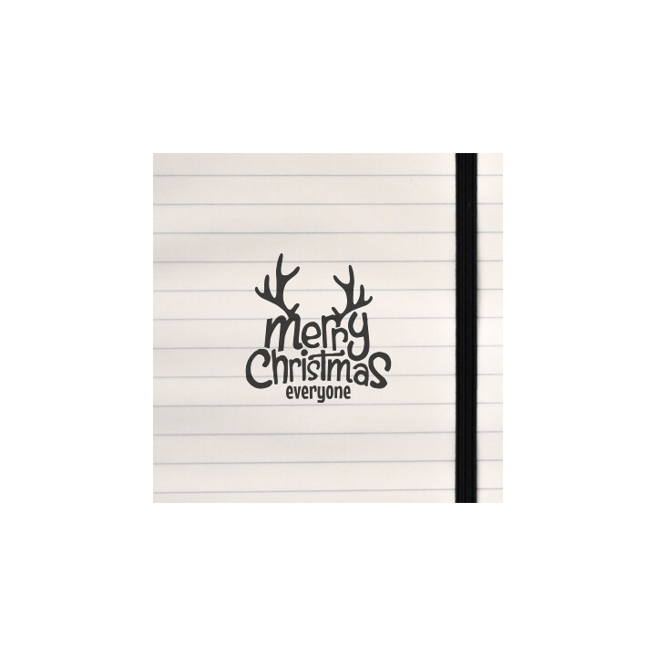 A fun, modern Christmas design with playful antler‑shaped lettering.