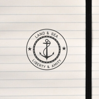 A bold nautical crest featuring an anchor, rope‑ring, and classic maritime lettering.