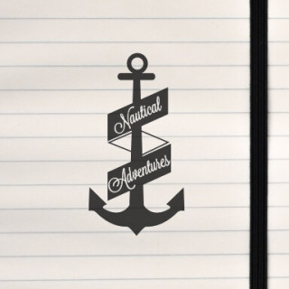 A bold maritime anchor wrapped in flowing banners.