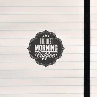 A classic stitched emblem highlighting “The Best Morning Coffee.”