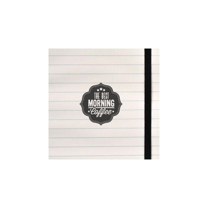 A classic stitched emblem highlighting “The Best Morning Coffee.”