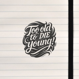 This design delivers a punchy, ironic reflection on aging and vitality.