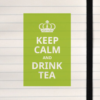 A classic “Keep Calm” poster reimagined for tea lovers.