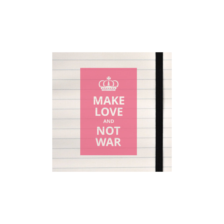 A bold peace‑driven message in classic poster style.