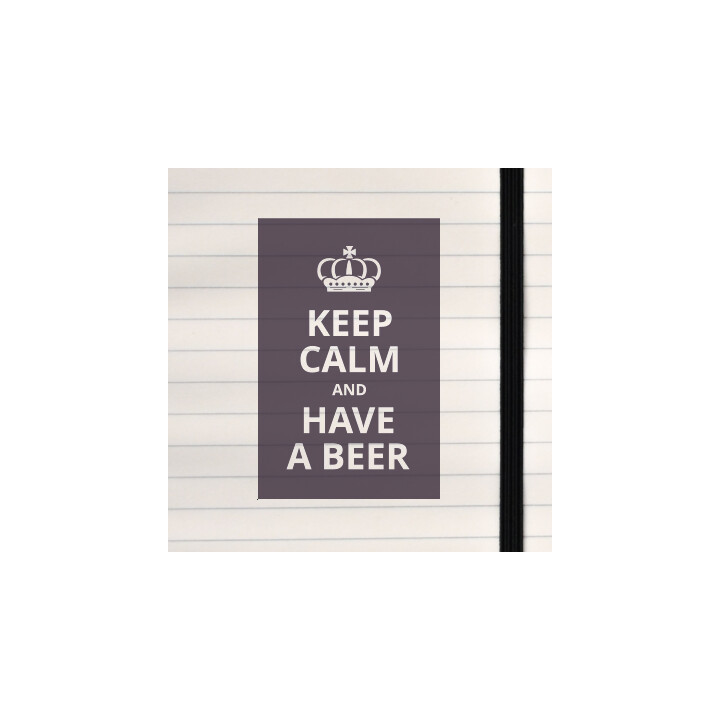 A playful “Keep Calm” twist celebrating beer and good times.