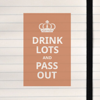 A satirical twist on the classic poster, poking fun at over‑the‑top party culture.