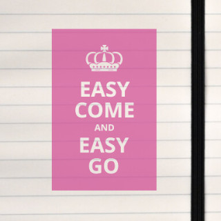 A classic idiom delivered in bold, minimalist poster style.