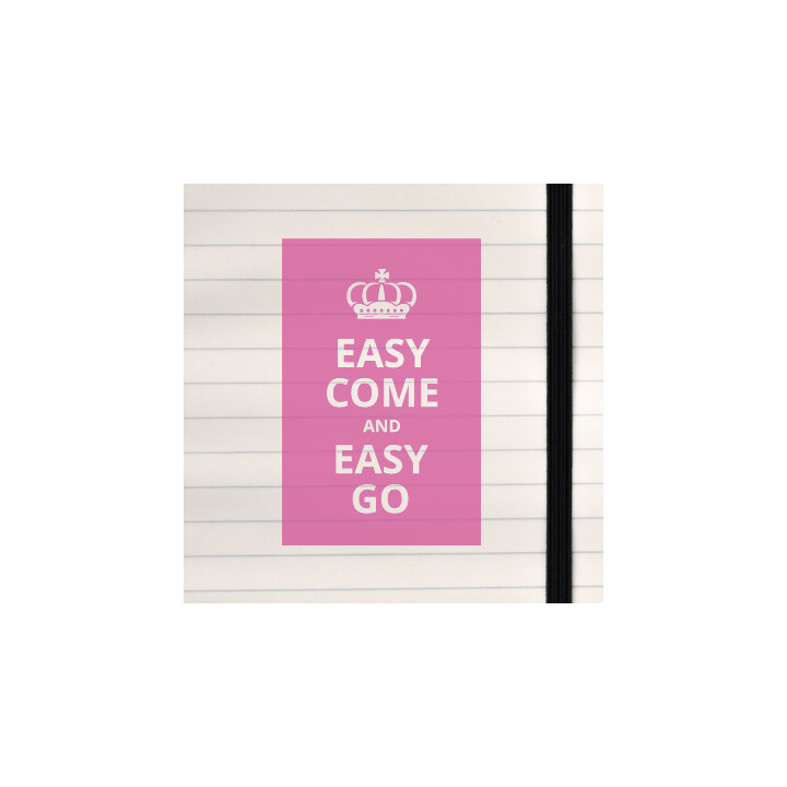 A classic idiom delivered in bold, minimalist poster style.