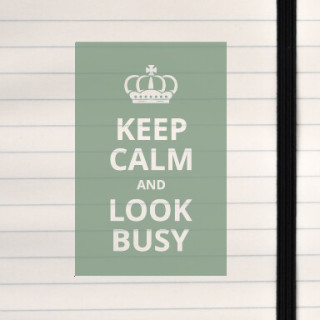 A humorous nod to office life in classic poster style.