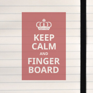 A classic poster twist celebrating the tiny‑deck hobby.