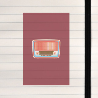 A warm, nostalgic radio.