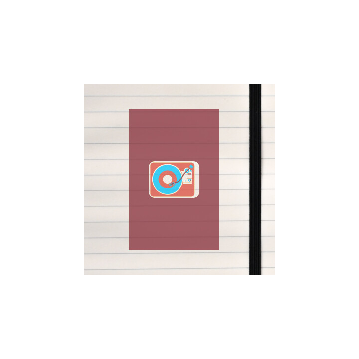 A clean, modern tribute to vinyl culture.