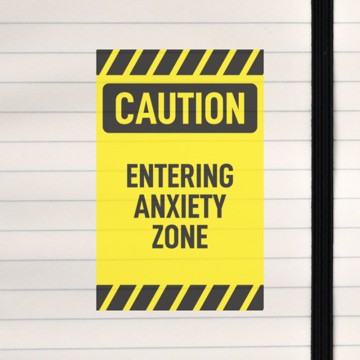 A bold warning sign marking an emotional hazard area.