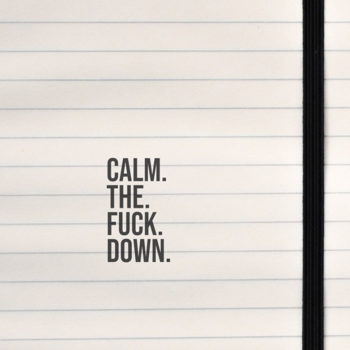 A loud, minimalist typographic design with unapologetic attitude.