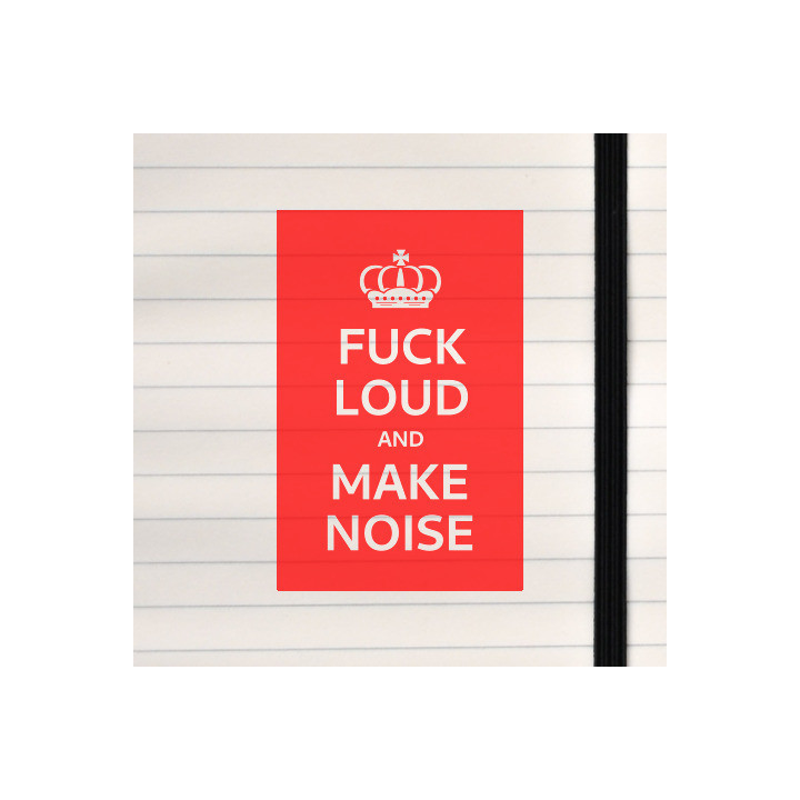 A rebellious reinterpretation of classic motivational design, featuring bold typography and a crown emblem to amplify its provoc