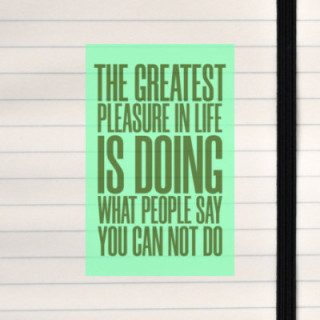 A motivational statement about proving doubters wrong.