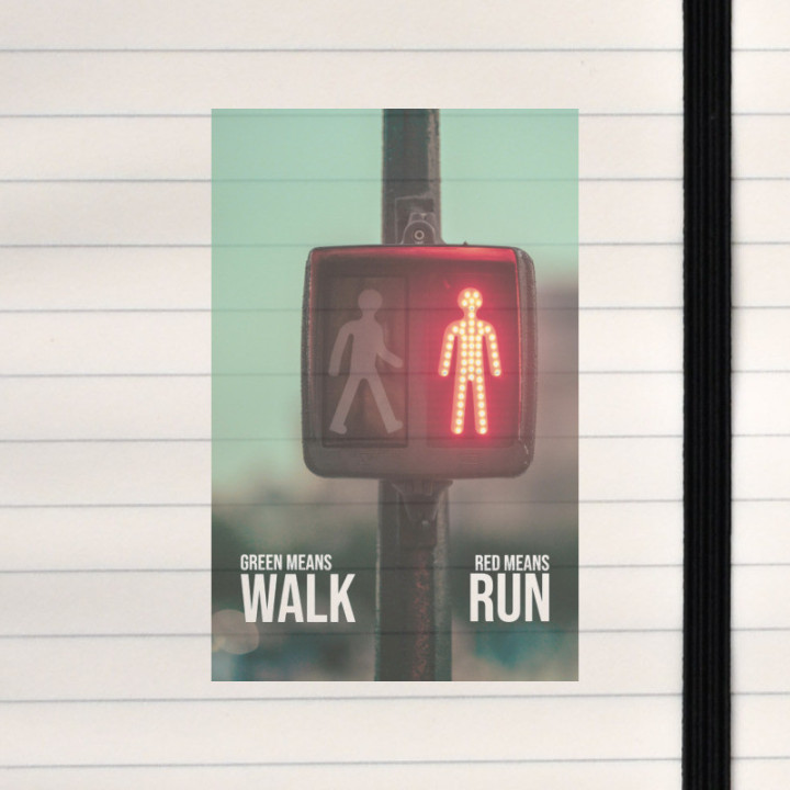 A playful twist on everyday street‑signal logic.