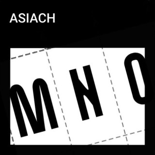 Alphabet of the Asiach font.