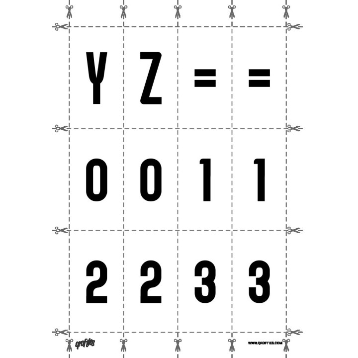 Alphabet of the Asiach font.