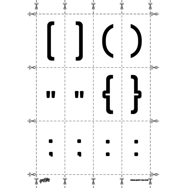 Alphabet of the Asiach font.