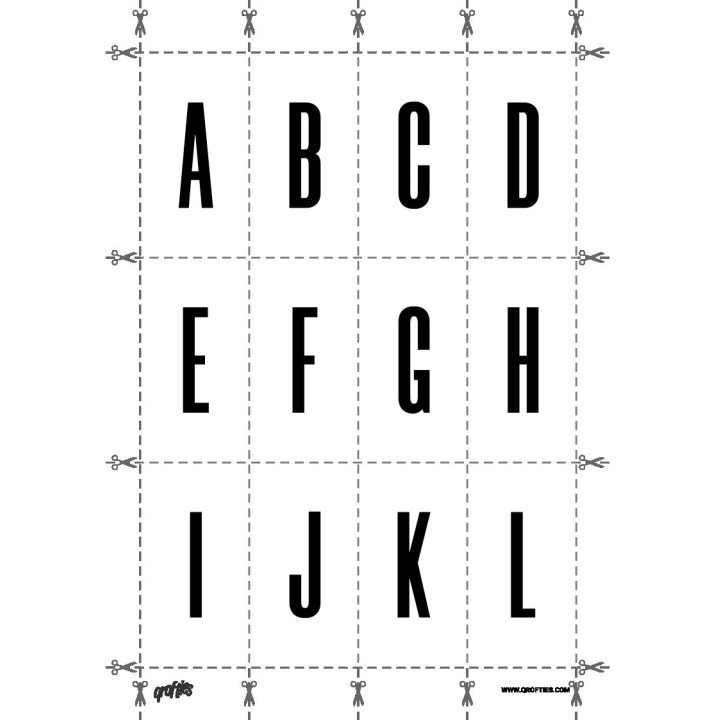 Alphabet of the Morganite font.