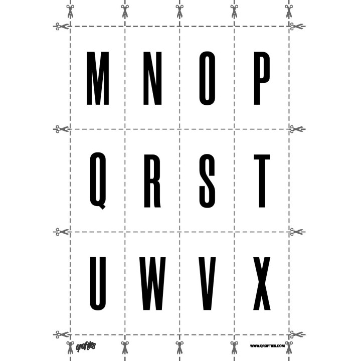 Alphabet of the Morganite font.