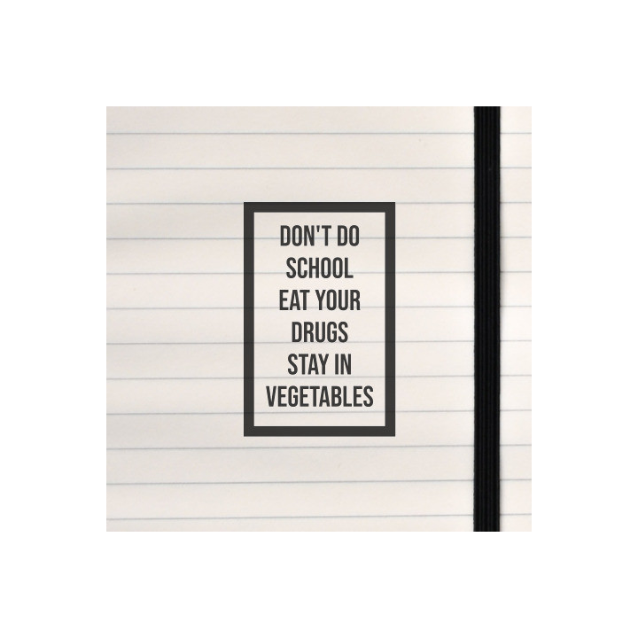 A satirical twist on motivational advice, this design uses bold typography and deliberate misphrasing to provoke laughter and re