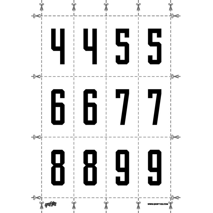 Alphabet of the Sangyo font.