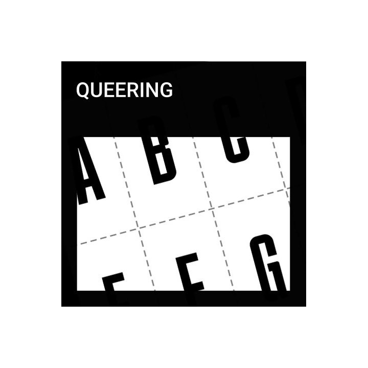 Alphabet of the Queering font.