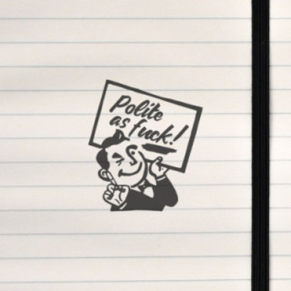 A retro character delivers a loud, unapologetic message.