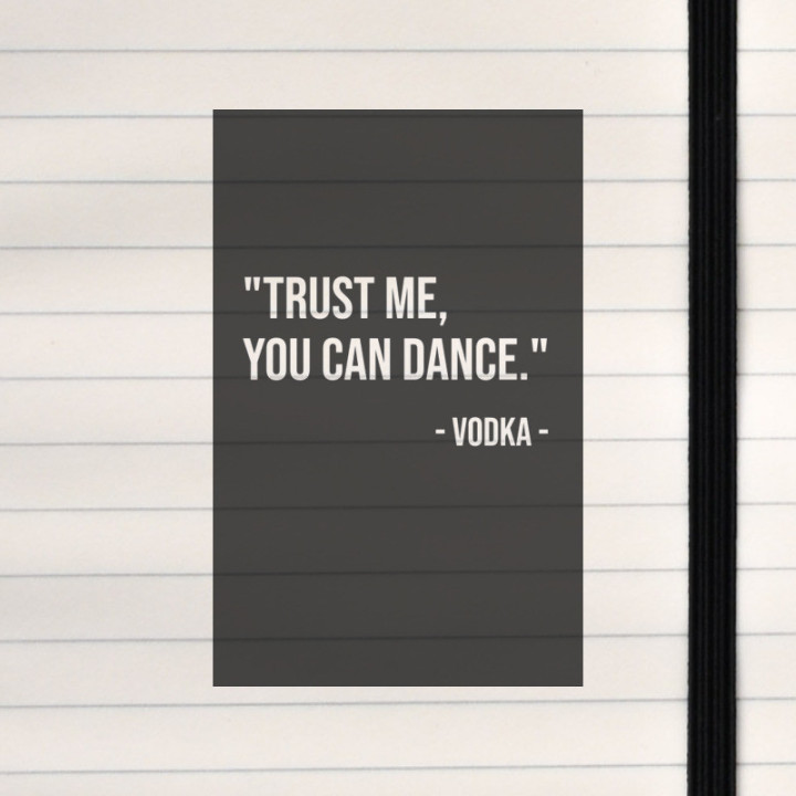 A bold, minimalist joke from everyone’s favorite liquid motivator.