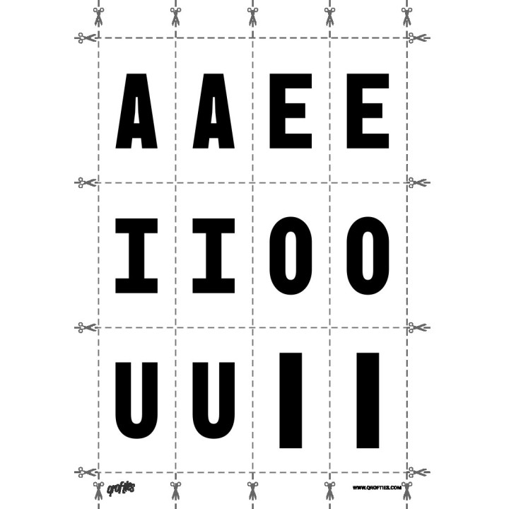 Alphabet of the BBH Sans Bogle font.