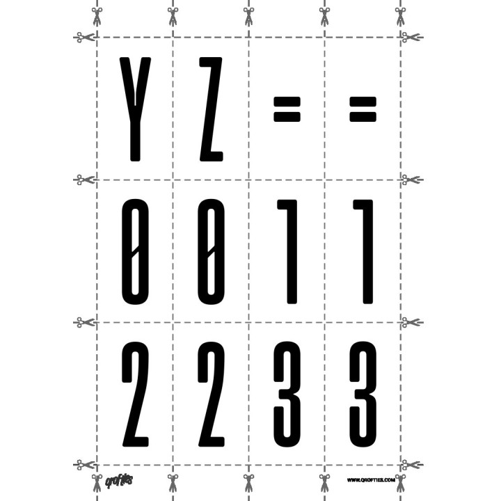 Alphabet of the Tallica font.