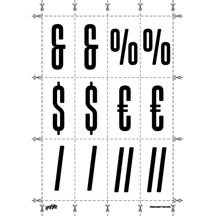 Alphabet of the Tallica font.