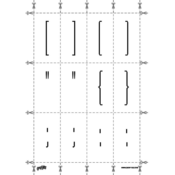Alphabet of the Marti font.