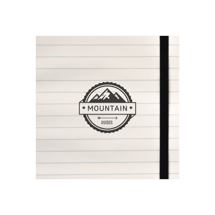 A circular badge for Mountain Guides.