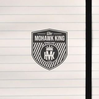 A barber shop badge.