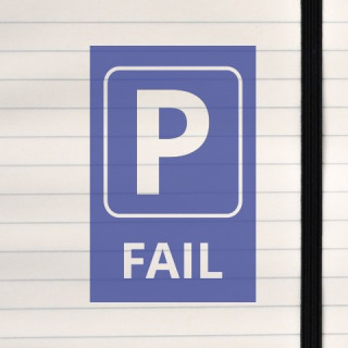 Park sign for failed parking