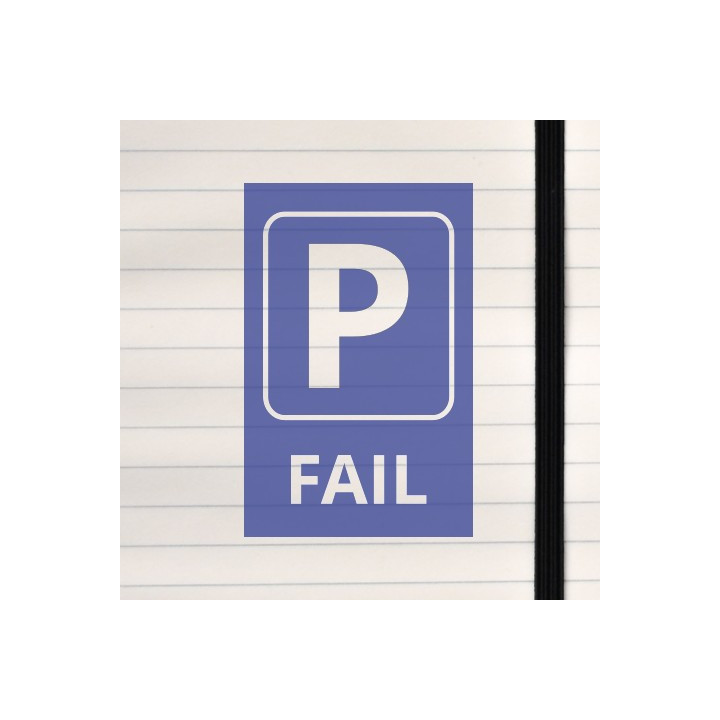 Park sign for failed parking